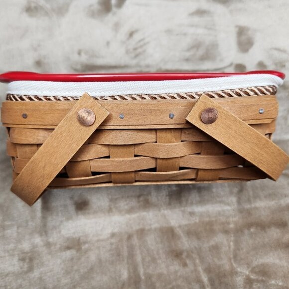 Longaberger Vintage Colorful Rectangle Baking Dish Basket - Picture 3 of 12